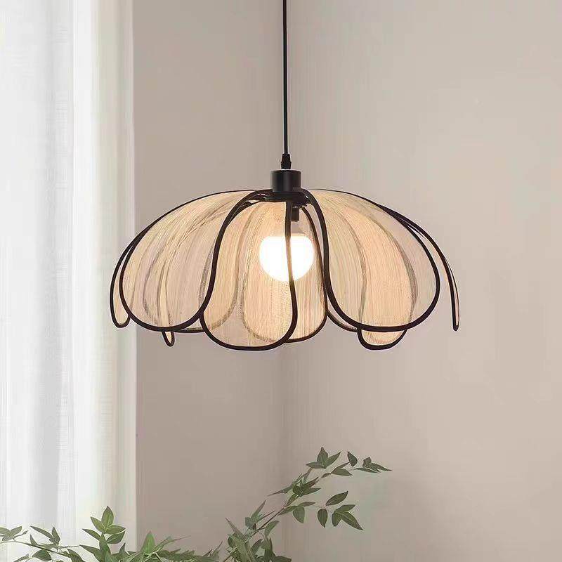 日式中古风约餐厅瓣吊灯40181客厅卧室民宿茶室法式简高感藤级编,淘宝优惠券,粉丝福利购,淘宝优惠卷