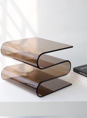 现代简亚克力B0787美书立样板间客厅杂志约S形收纳书架商业陈装饰