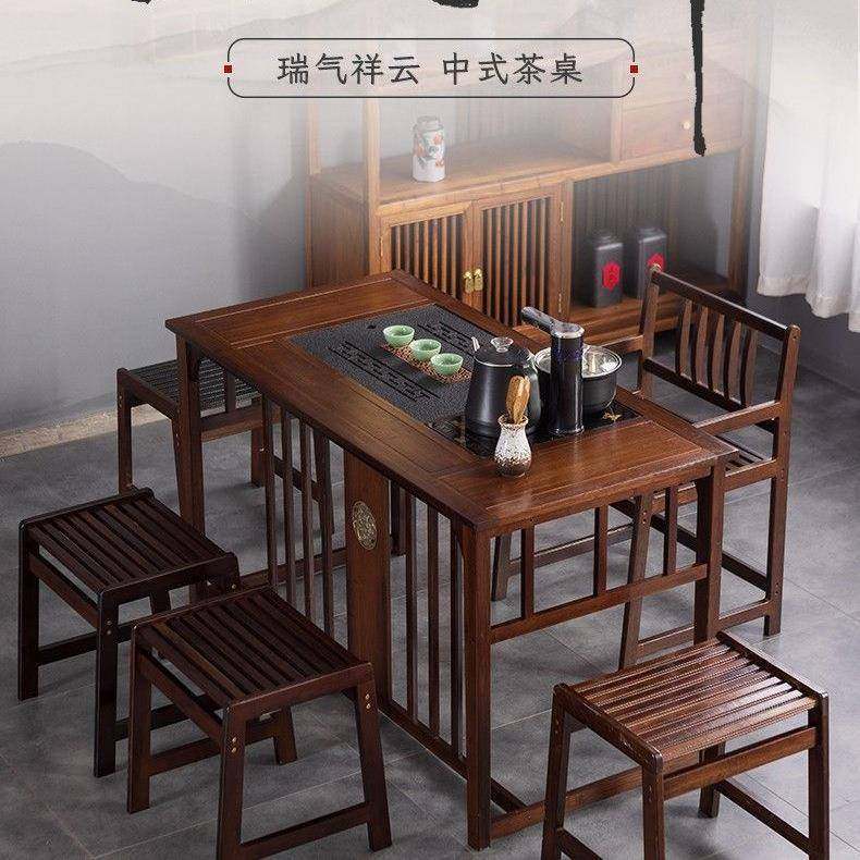 阳台办公室茶桌小型家用桌椅组合烧水壶一体全套实木湿炮台,淘宝优惠券,粉丝福利购,淘宝优惠卷