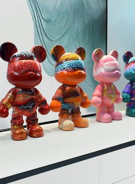 兔摆件现代家居客厅电视柜装饰品摆设轻奢高端流体自制创意存钱罐