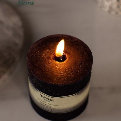 HERMOSO 北欧山脉纹黑色白色粗蜡烛摆件香薰蜡烛室内氛围餐桌装饰,淘宝优惠券,粉丝福利购,淘宝优惠卷