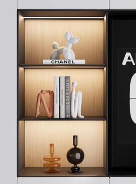 简约现代轻奢书档雕塑人物摆设家居书柜台书桌面软装饰品创意摆件