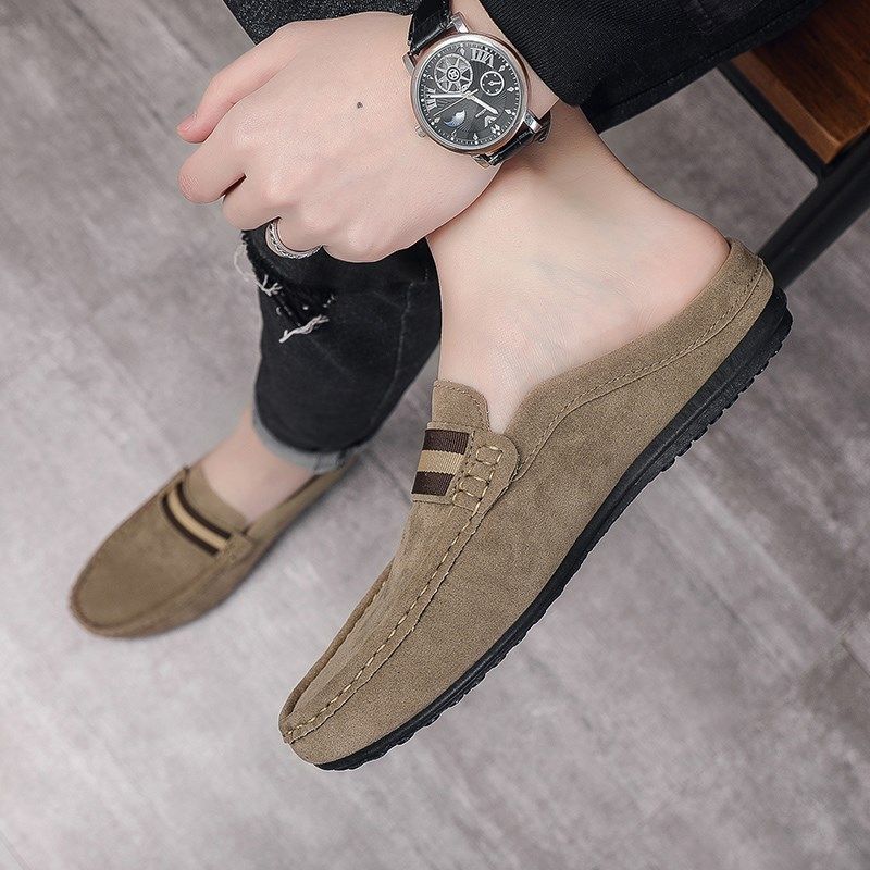 半拖鞋男夏季包头无后跟懒人豆豆鞋男士拖鞋外穿室外凉拖鞋男凉鞋,淘宝优惠券,粉丝福利购,淘宝优惠卷