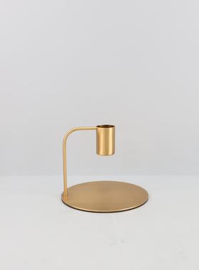 厅北欧创金属几何烛软0488台摆件意餐厅客书房玄关家居婚礼装饰品