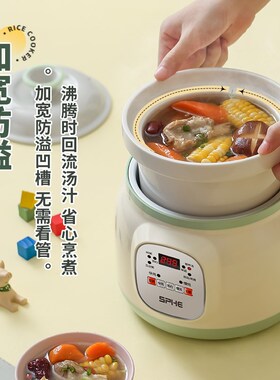 陶瓷电炖锅煮粥熬粥家用大容量全自动煲汤炖汤锅电炖盅宝宝辅食锅