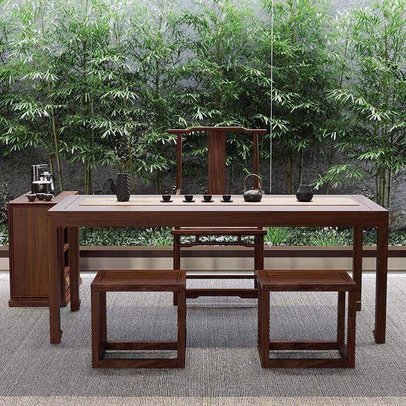 茶新泡中式XWZ实木茶桌现代简约办公室茶室禅意茶组茶台桌椅合一,淘宝优惠券,粉丝福利购,淘宝优惠卷
