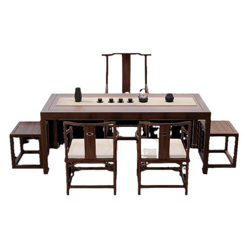 茶新泡中式XWZ实木茶桌现代简约办公室茶室禅意茶组茶台桌椅合一,淘宝优惠券,粉丝福利购,淘宝优惠卷