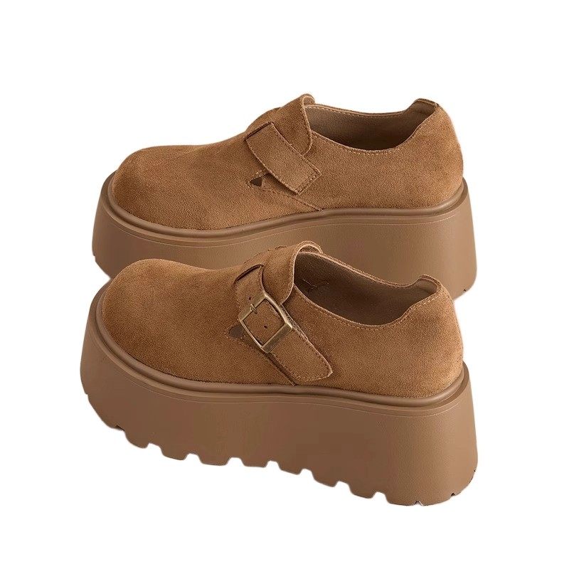 拉夏贝尔厚底勃肯鞋女2026新款爆款小个子增高松糕全包博肯单鞋子,淘宝优惠券,粉丝福利购,淘宝优惠卷