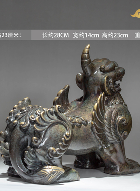 纯铜獬豸摆件正义神兽法律文创礼品律所律师办公室公司开业礼品