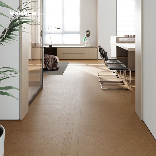 Log style parquet wood grain tiles guest restaurant antique floor tiles bedroom study imitation solid wood floor tiles V800x800