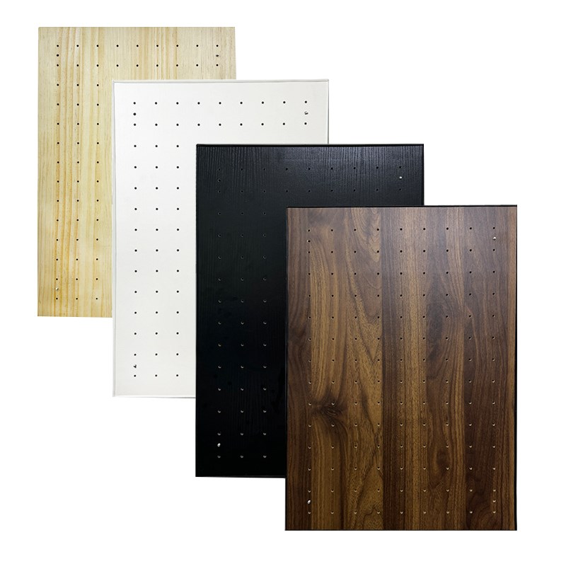 Solid wood small hole hole board custom wall rack jewelry store commercial decoration P wooden display rack wall collection