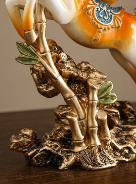 新中式招财发财树元宝开业礼品客厅送礼前台摇钱树收银台饰品