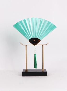新中古式玻璃扇装书饰摆件韵国风创新家居形饰品售MC-TY-22楼处餐