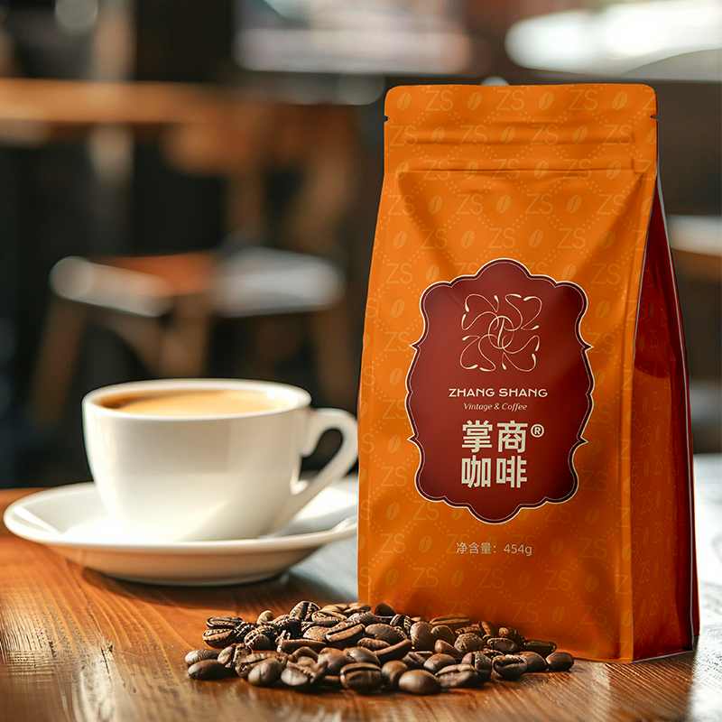 掌商山丘拼配云南小粒227g/1kg中深烘焙水洗美意式咖啡豆可磨粉