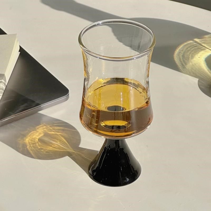 中古喇叭红酒高脚杯法式玻璃水杯家用耐热咖啡杯子 甜酒杯香槟杯,淘宝优惠券,粉丝福利购,淘宝优惠卷