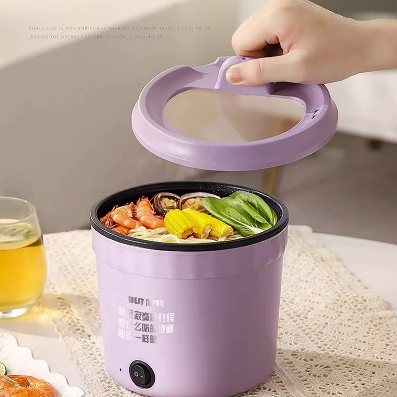 多功能泡面碗宿舍家用煎炒蒸煮电火锅多功能小电煮锅学生迷你小型 - 图1