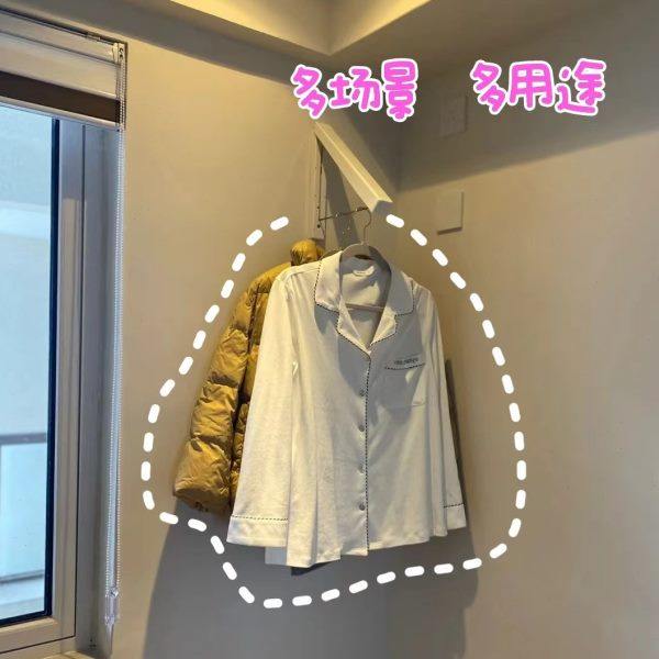 隐形晾衣架杆壁挂式折叠免打孔室内晾晒绳窗户阳台伸缩飘窗晾衣架,淘宝优惠券,粉丝福利购,淘宝优惠卷