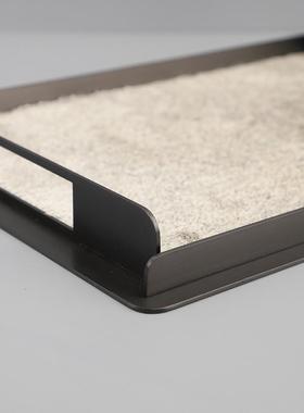 欧式轻奢马金属件花托盘套毛装摆客厅卧室玄器1060关酒店软装家居