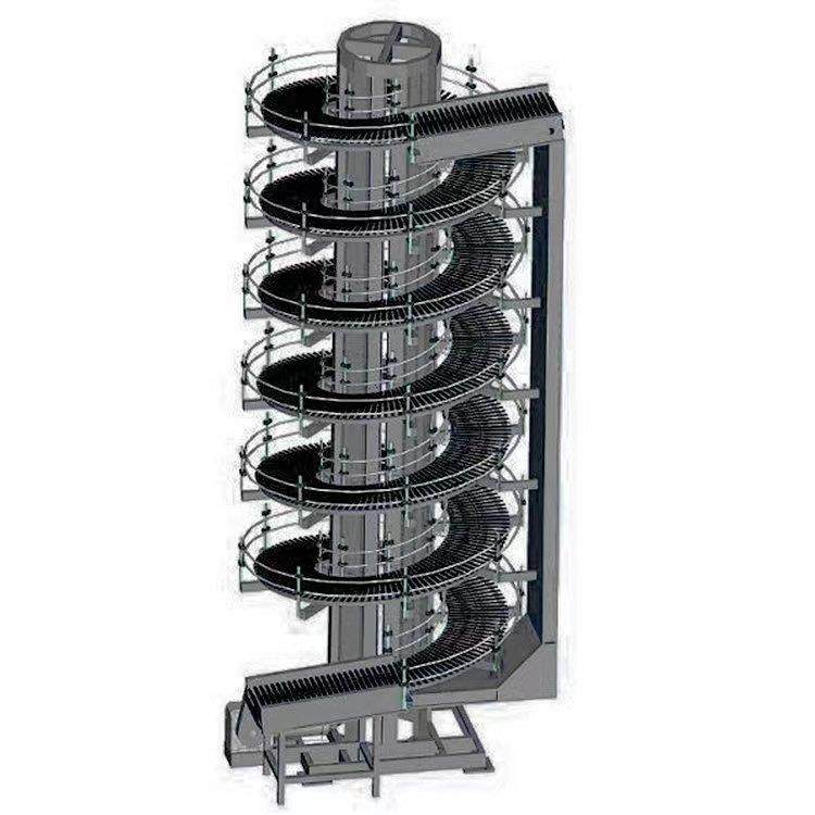 螺旋升降输送机全自动螺旋链板上料机物流仓储垂直提升旋转流水线,淘宝优惠券,粉丝福利购,淘宝优惠卷