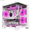 Songcongying column-free sea view room computer case desktop full-side transparent matx white 240 water-cooled mini