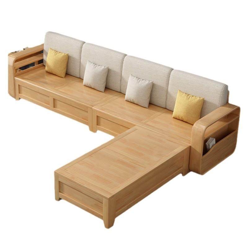 实木沙发茶几组合客厅家具现代简约冬夏两用布艺高箱储物转角沙发,淘宝优惠券,粉丝福利购,淘宝优惠卷