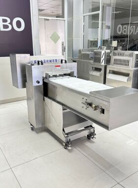 W泡椒凤爪劈半机切割分半设备食品厂加工鸡脆骨鸭锁骨鸭脖切段机