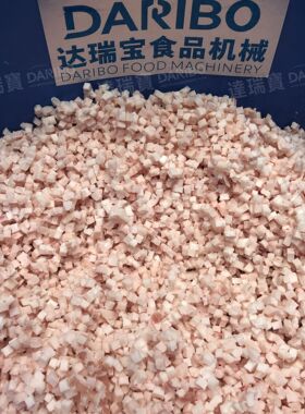 W达瑞宝冻肉三维切丁机不锈钢工业商用大型肉类加工机器一小时3吨