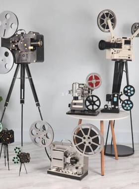 复古放机模型铁艺F7676T58怀电旧影拍摄道具影老院物件装映饰品摆