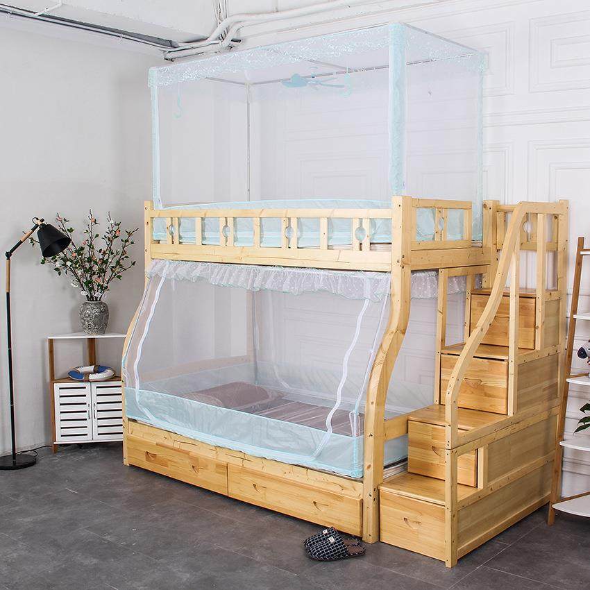 帐松木梯柜子母床蚊上5下支铺儿童T20高低床单人床架拉链1.2m1.m,淘宝优惠券,粉丝福利购,淘宝优惠卷