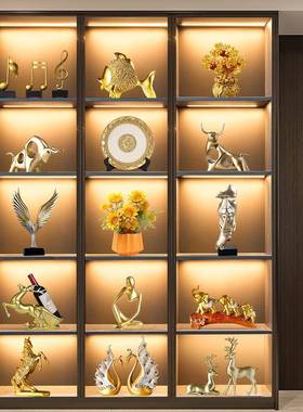 轻奢高酒柜JXGY-6装饰艺品摆件现代客厅办公工室书档柜家居软装套