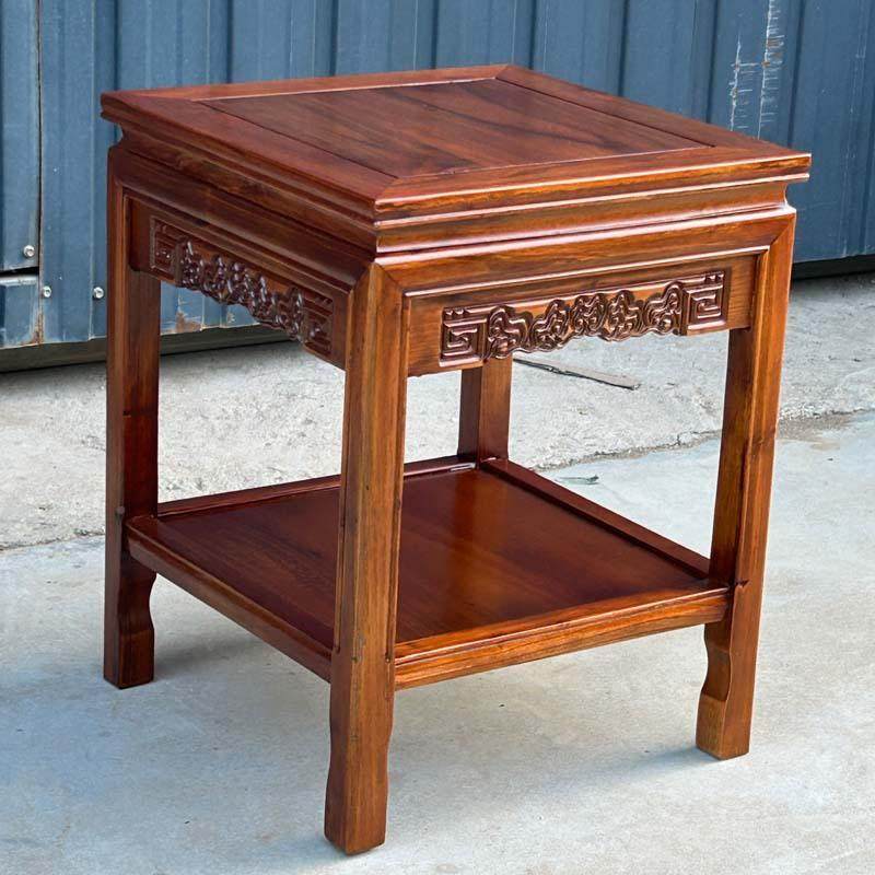 纯实木小桌茶几方新中式方几沙发边几室内客木厅花桌架老榆正方形,淘宝优惠券,粉丝福利购,淘宝优惠卷
