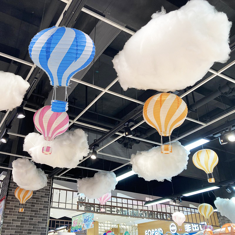 超市顶部装饰屋顶吊顶挂件开业气氛布置幼儿园天花板吊饰空中挂饰 - 图1