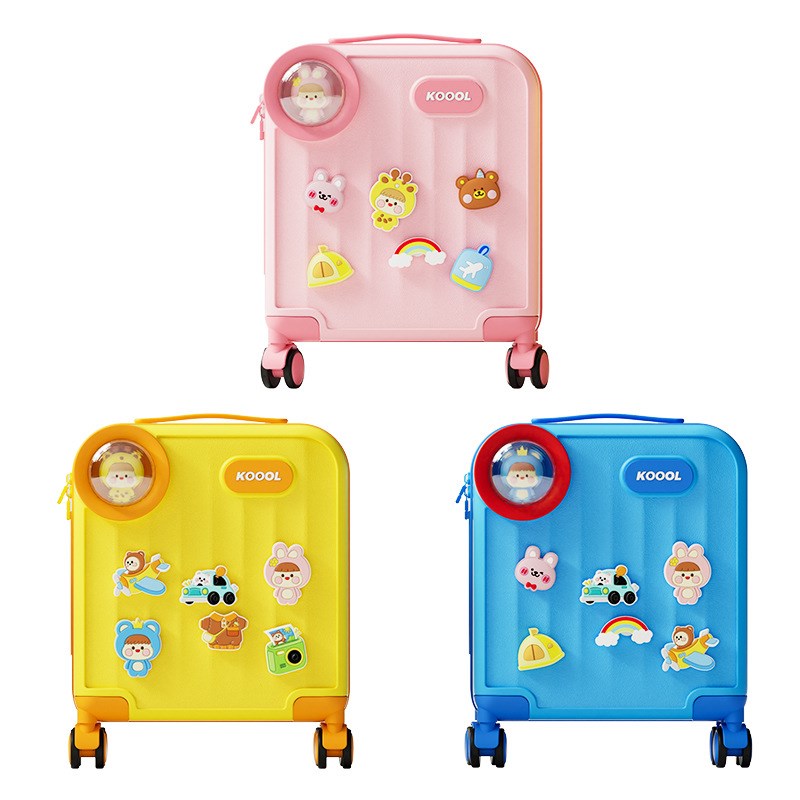 儿童行李箱16寸男女孩万向轮皮箱卡通拉杆箱小型可登机收纳旅行箱 - 图3