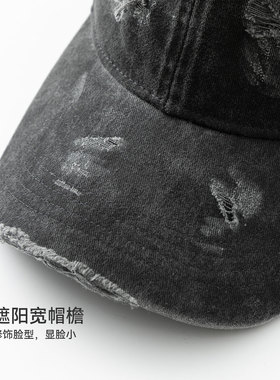 回力1927棒球帽子男女纯棉鸭舌帽显脸小舒适防晒水洗做旧潮流百搭