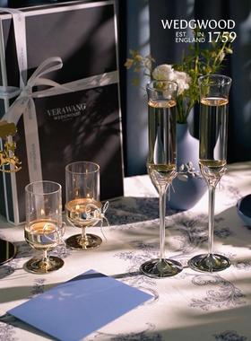 WEDGWOOD威基伍德王薇薇爱之结绳烛台摆件场景布置仪式感