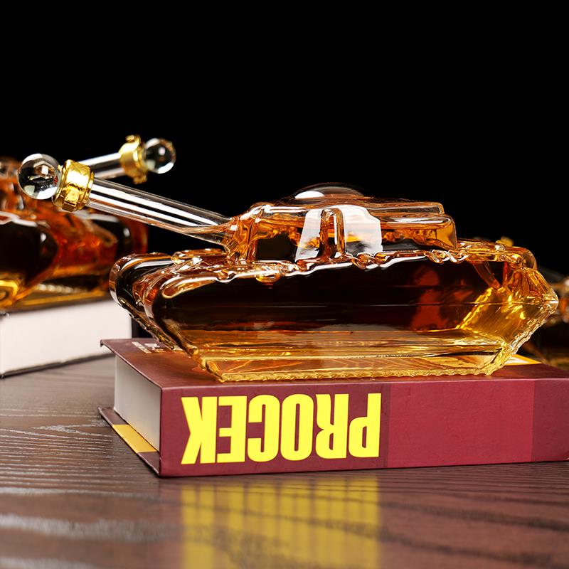 Bubble wine bottle, high-end sealed tank, glass wine bottle, creative shape, bubble wine glass bottle, transparent empty bottle, home decoration