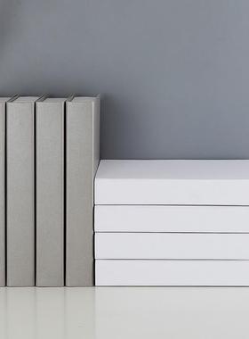 纯色假书装饰品摆件样板房客厅展厅摆设拍照道具模型黑白灰兰黄色