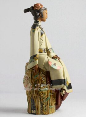 封伟民美女家居客厅摆件陶瓷工艺品传统装饰摆设中国风创意公仔