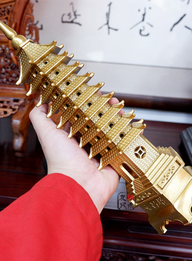 友缘堂纯铜文昌塔摆l件 9层13十三层办公室书桌书房客厅装饰工艺