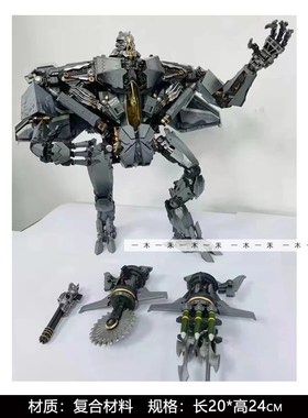 现代样板间儿童i房潮玩摆件科技感展示架男孩房电竞机器模型装饰