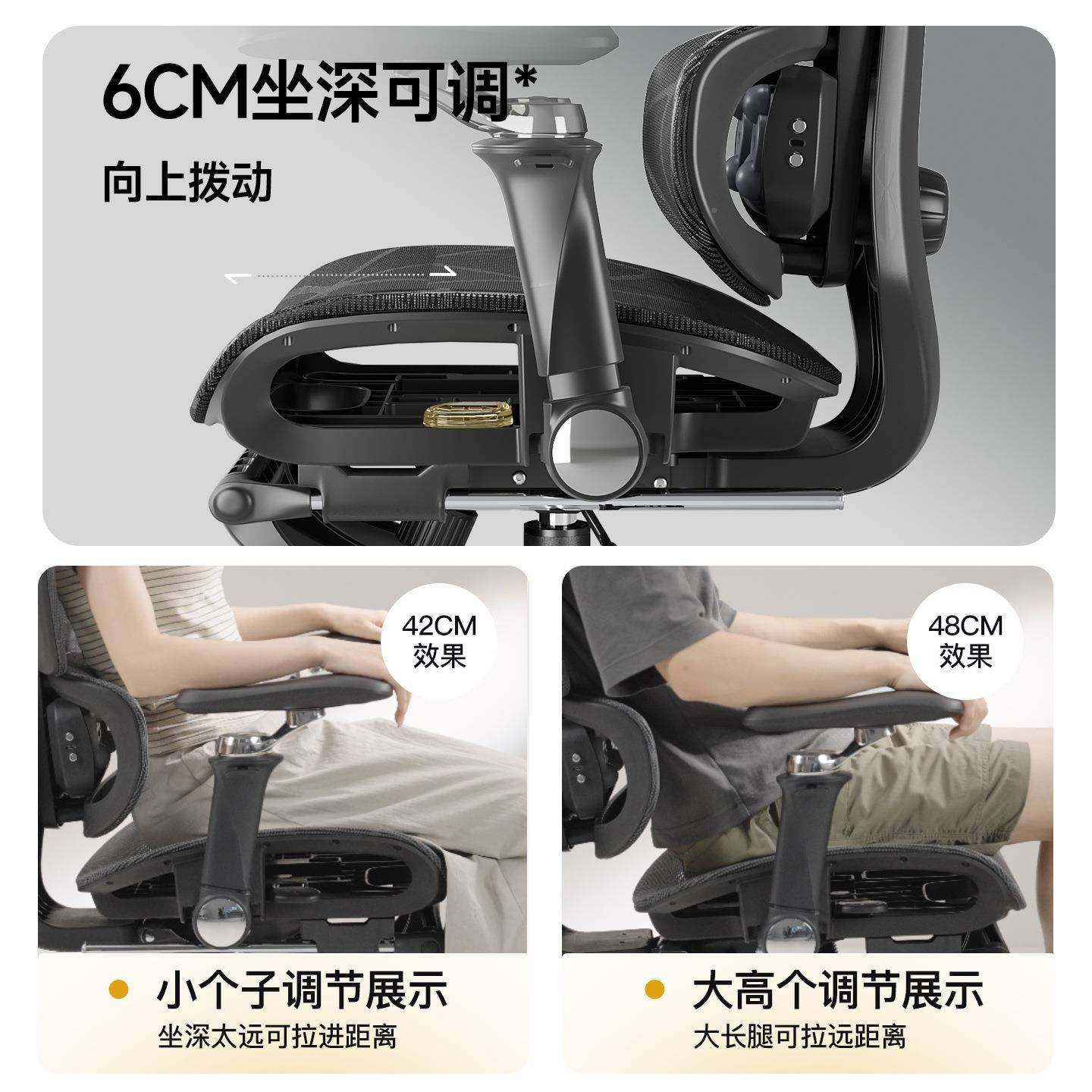 人体工学按椅摩护腰加电热脑椅家用公舒适久坐A350办椅支撑坐姿电,淘宝优惠券,粉丝福利购,淘宝优惠卷