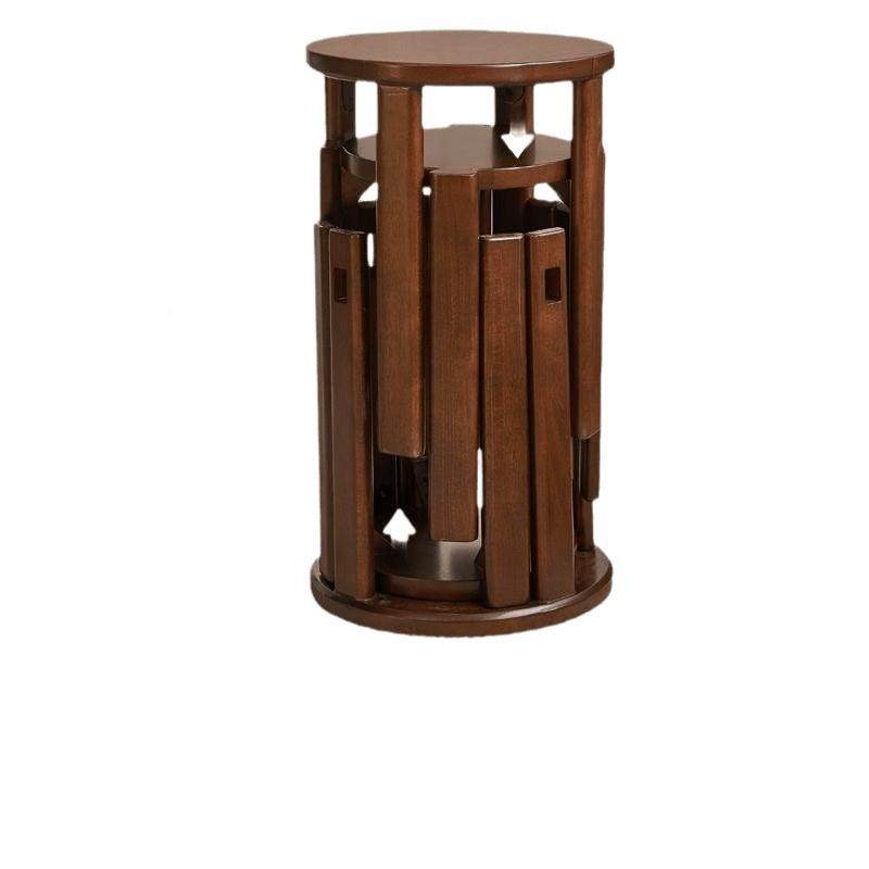 实木叠板凳家用多功能组合凳新中式餐厅圆叠子凳备用788可收纳凳,淘宝优惠券,粉丝福利购,淘宝优惠卷