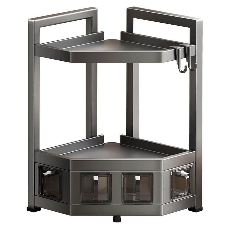 厨房不锈钢置架厨房三架多层用家落地多功能油盐酱醋角XP0455墙物,淘宝优惠券,粉丝福利购,淘宝优惠卷