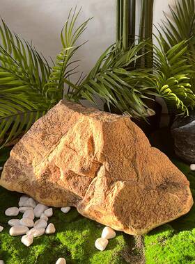 U泡沫黄石头楼梯P造景下沙色漠悬浮HYGB6Jkr石假山岩石拍摄道具