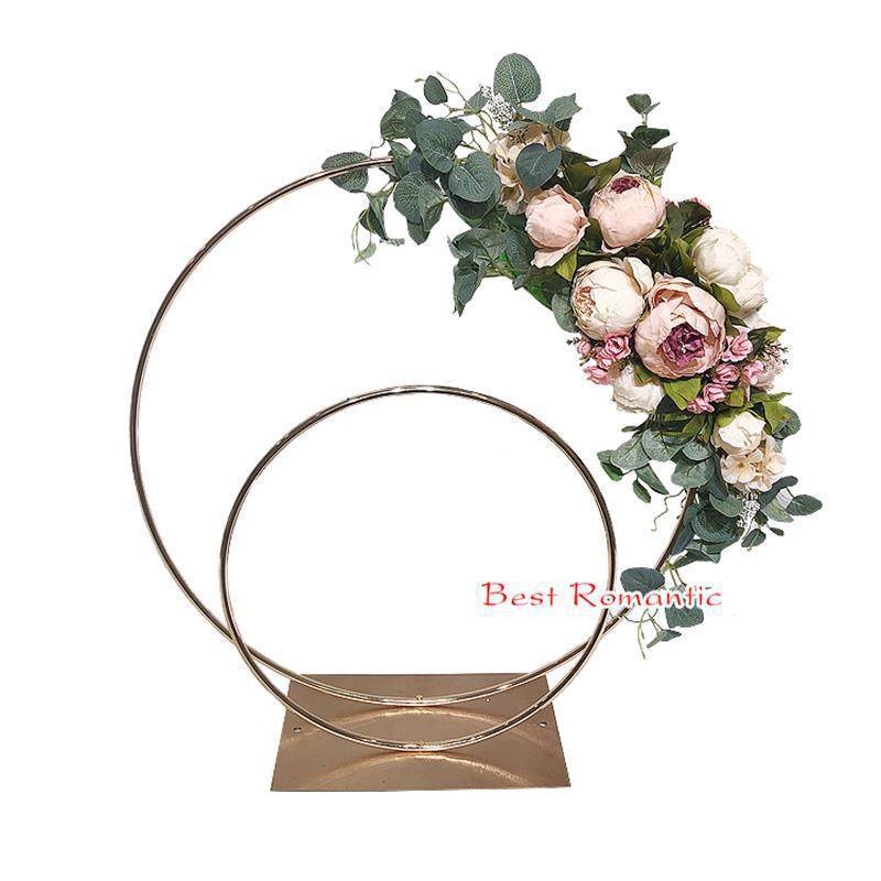 新款金色庆花器双婚小拱圈门花架XZD婚礼主桌件装饰摆婚庆道具用,淘宝优惠券,粉丝福利购,淘宝优惠卷