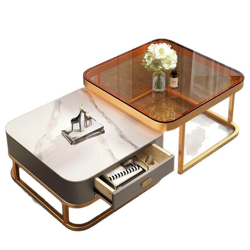 轻奢茶客厅205新款家用代简约小户型2方几al123形岩板茶几电视现,淘宝优惠券,粉丝福利购,淘宝优惠卷