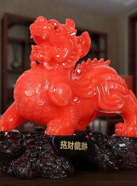 貔貅摆件居客厅01装饰品商务业貅礼品办公家室桌开面貔摆设招财