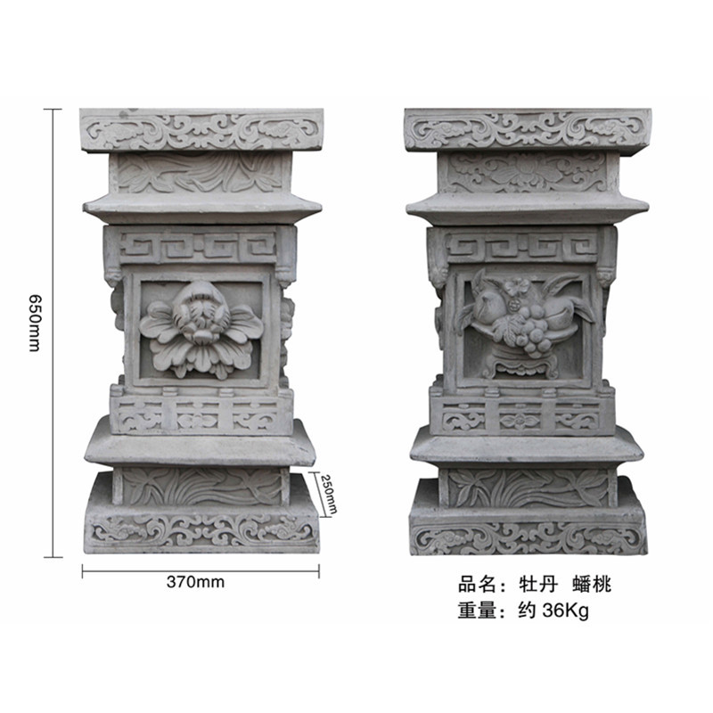 砖雕中式墀头门楼装饰门头古建四合院别墅庭院浮雕马头狮子蹲 - 图2