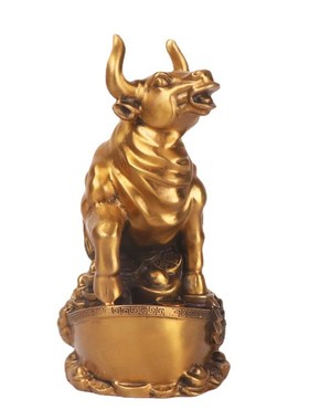 家居办公室摆件厂家 纯R铜牛 元宝牛