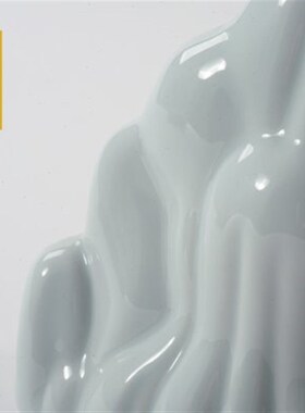 陶瓷假山书靠摆件新中式书架办公室客厅玄关样板间室内软装装饰品